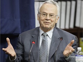 Jacques Corriveau makes a point during his testimony before the Gomery commission in 2005.