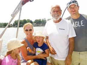 Jolyon Ditton was a seasoned sailor whose boat was safely docked when he apparently drowned. This undated photo shows him with royal family members Autumn Kelly and Peter Phillips.