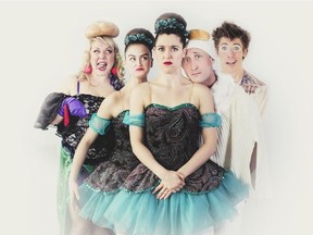 Part of the lineup for the MTL Clown Festival includes Les Bunheads and Friends, from left: Héloïse Binette, Janie Pinard, Vanessa Kneale, Marc Rowland, Jan Dutler.