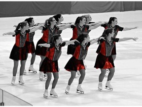 Members of the Inspiration synchro skating team.