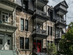 Nancy Essebag and Greg Christie's Victorian duplex in Westmount. (Dave Sidaway / MONTREAL GAZETTE)