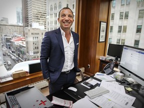 Mitch Garber, CEO of Caesars Acquisition Co. at his office overlooking Ste-Catherine St. in Montreal Tuesday February 24, 2015.