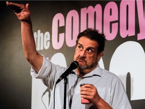 Comedian Joey Elias during his standup act at The Comedy Nest in Montreal, on Thursday, September 1, 2016. Elias does a lot of volunteer and community work, including a fundraiser comedy show he's helping to organize at Club Soda on Sept. 8 for an organization called On Our Own, a charitable organization whose mission is to help young and vulnerable families by providing affordable transitional housing and support services.