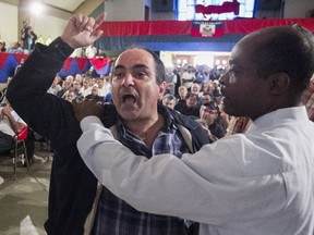 Disgruntled taxi drivers show their frustration towards their union, the government and Uber on Sept. 11, 2016.