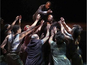 The Adventures of a Black Girl in Search of God has received 12 nominations for the Montreal English Theatre Awards, including a lead-actor nod for Quincy Armorer (top).