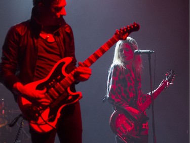 Jamie Hince and Alison Mosshart of the Kills perform at Metropolis as part of the POP Montreal festival, on Wednesday, Sept. 21, 2016.