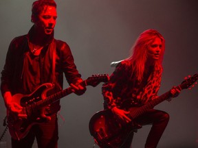 Jamie Hince and Alison Mosshart of the Kills perform at Metropolis as part of the POP Montreal festival, on Wednesday, Sept. 21, 2016.