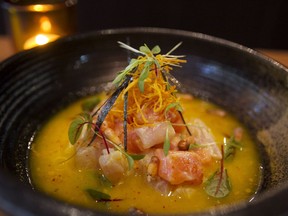 The ceviche at Mezcla:  the fish was fresh and the citrus marinade had a nice kick to it.
