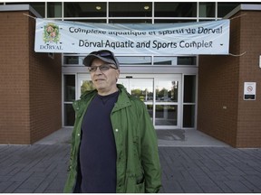 Lawrence Depoe outside of the Dorval aquatic centre on Sunday, September 25, 2016. Depoe is a regular user and says the centre is getting crowded, with too many classes/activities scheduled for the same times. (Peter McCabe / MONTREAL GAZETTE)