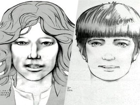 Los Angeles police say the two men in this sketch could provide crucial information about Reet Jurvetson, a Montrealer who was killed in L.A. in 1969.