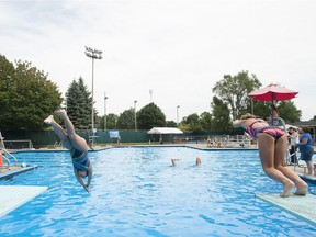 The depth of the pools at the area below the diving boards in Beaconsfield no longer meet the new safety standards. (Gazette file photo)