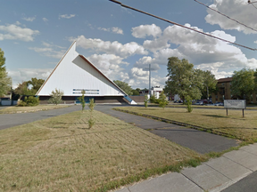 An abandoned Catholic church burned to the ground Sept. 14, 2016, in Longueuil.