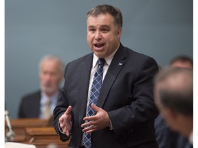 Sébastien Proulx in June: The Education Minister told reporters he would use the powers granted to him in Bill 105 only in "exceptional cases."