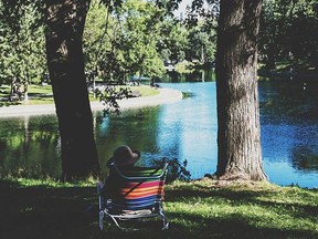 Relaxing in the park: Today's photo was posted on Instagram by @ericbranover.