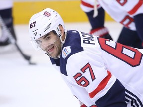 Max Pacioretty of Team USA warms up before playing against Team Czech Republic during the World Cup of Hockey tournament at the Air Canada Centre on September 22, 2016 in Toronto, Canada.