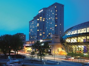 A business hotel: The Westin Ottawa is linked to the convention hub, the Shaw Centre.