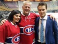 Canadiens rookie defenceman Mikhail Sergachev with Brian and Michelle Reid, the billet family he lived with while playing for the OHL's Windsor Spitfires last season.