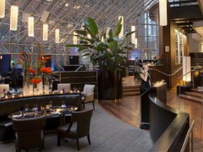 Azure Restaurant & Bar is an all-day bistro with contemporary cuisine and striking decor.