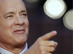 Actor Tom Hanks arrives to receive a lifetime achievement award at the Rome Film Festival, in Rome Oct. 13, 2016.