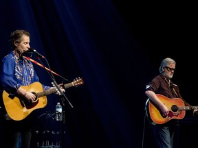 Blue Rodeo's Jim Cuddy, left, and Greg Keelor at Place des Arts in February 2013.