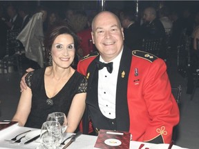 Dina Vincelli and husband Steve Gregory, honorary lieutenant-colonel, second Field Artillery Regiment, and president of the Garrison Ball organizing committee.