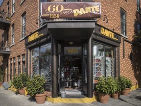 An exterior view of Dante hardware store on the corner of St-Dominique and Dante streets in Little Italy in Montreal on Tuesday, October 4, 2016.