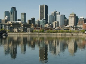 A cityscape view of Montreal's skyline from Habitat shows the skyline of Montreal, taken on Monday, May 7, 2012.