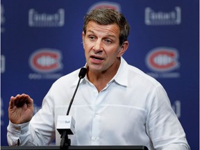 "I have to make decisions and sometimes they're not the most popular," says Montreal Canadiens general manager Marc Bergevin, speaking after a team practice at the Bell Sports Complexe in Montreal on Oct. 11, 2016.