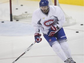 Montreal Canadiens right wing Alexander Radulov during Montreal Canadiens practice at the Bell Sports Complex in Brossard on Wednesday October 12, 2016.
