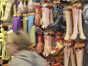 A Halloween decoration featuring severed black limbs with chains attached is meant to represent rotten feet, said Dollarama's Lyla Radmanovich. “But obviously we take customer feedback seriously, so if that was how it was interpreted, (we) decided not to restock it next year.”