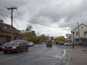 Donegani Ave. in the Valois Village area of Pointe-Claire. The city has plans to revitalize the visibly aging area around the Valois train station.