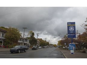 Donegani Ave. in the Valois village area of Pointe Claire. (Peter McCabe / MONTREAL GAZETTE)