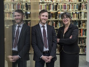 Concordia University head librarian Guylaine Beaudry and Geoffrey Little, editor-in-chief of the new open-access press at the Concordia library. "Many good books go unpublished and potentially revolutionary research isn't recognized," Little said.