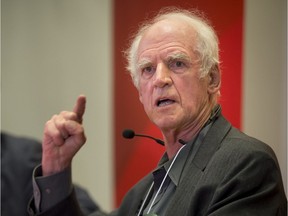 Charles Taylor speaks during a McGill symposium on religious freedom and education on October 3, 2013. (Peter McCabe / THE GAZETTE)