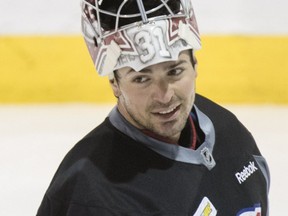 Montreal Canadiens goalie Carey Price takes part in a team practice at the Bell Sports Complex in Brossard on Wednesday, October 5, 2016.