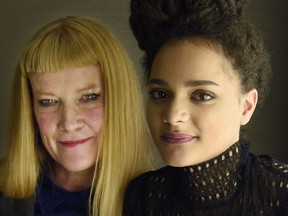 Andrea Arnold, left, chose a cast of mostly newcomers, including Sasha Lane, for American Honey. "I felt like I was in the right place," Lane says. "I felt supported and confident because of everyone around me."