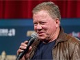 Actor William Shatner on the main stage during "Star Trek: Mission New York" day 3 at Javits Center on Sept. 4, 2016 in New York City. He's denying the paternity claim being made by Peter Sloan, who goes by the name of Peter Shatner.