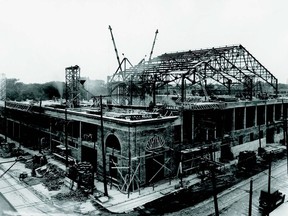Architecture on Ice author Howard Shubert can't imagine a time when people might long for a new approximation of arenas such as the Montreal Forum (seen under construction in 1924): "The memory of those buildings is generational."