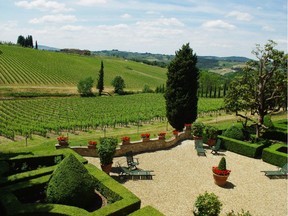 The rolling hills of Chianti in Tuscany, where sangiovese is the principle grape.