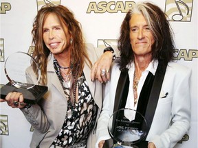 Steven Tyler, left, and Joe Perry, of Aerosmith in 2013. Perry said: "I still have a lot of respect for the office, you know?"