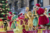 Performers dance during annual Santa Claus Parade on Ste-Catherine street in downtown Montreal on Saturday, November 19, 2016.
