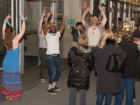 The World Diabetes Day flash mob at the Jewish General Hospital included cast members from an upcoming production of the musical Hair.