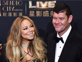 Mariah Carey and James Packer in October 2015.