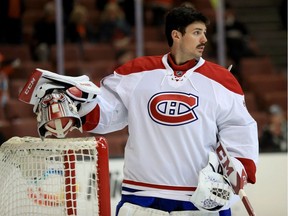 Carey Price #31 of the Montreal Canadiens looks on during the first period of a game against the Anaheim Ducks at Honda Center on November 29, 2016 in Anaheim, California.