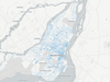 Montreal's open-data crime map shows clusters in the downtown area in November 2016.