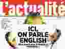 L'actualité's cover on English-speakers in Montreal was published in 2012.