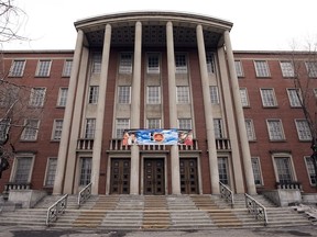 The English Montreal School Board building on Fielding Ave. in NDG.