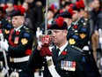 Members of the Canadian military take part in Remembrance Day ceremonies in Montreal on Friday November 11, 2016. (Allen McInnis / MONTREAL GAZETTE)