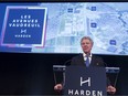 Bill Harden, president and CEO of the Harden Group, during the unveiling on Wednesday, November 16, 2016, of a new shopping ventures called Les Avenues Vaudreuil. The project will cover 1.3 million square feet and requires an investment of $520 million. (Pierre Obendrauf / MONTREAL GAZETTE)