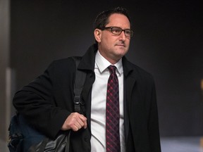 Michael Applebaum enters the courtroom at Montreal's Palais de Justice on Friday, Nov. 18, 2016.